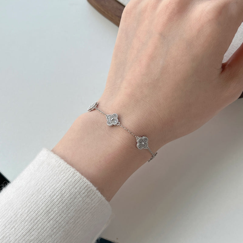 ALHAMBRAH CLOVER BRACELET - Fine Silver