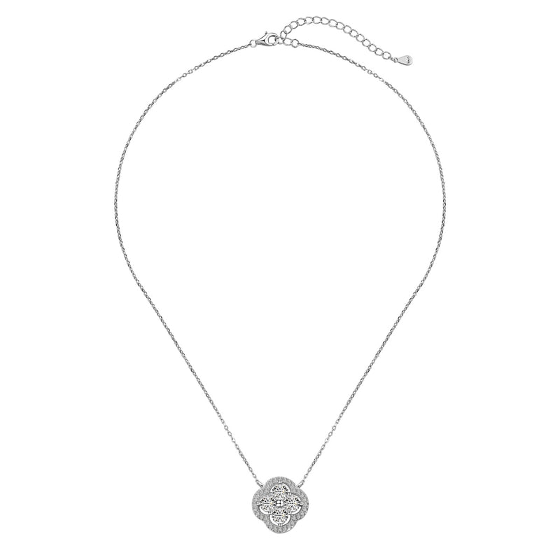 CLOVER 4U NECKLACE - Fine Silver