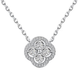 CLOVER 4U NECKLACE - Fine Silver