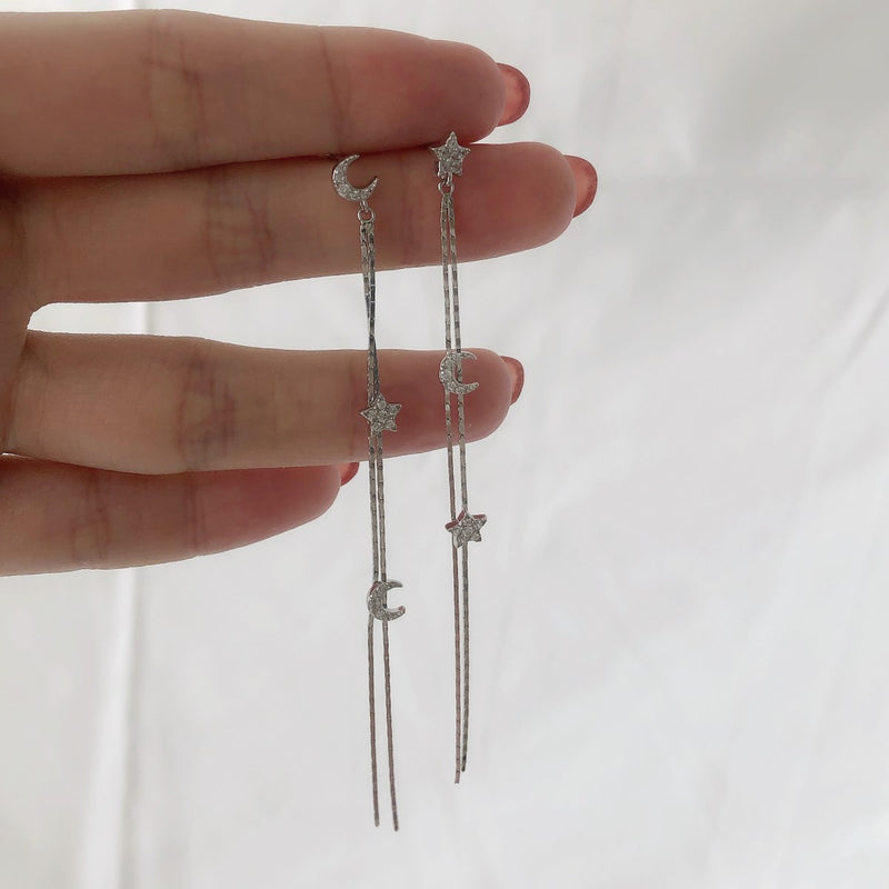 S&M LONG EARRINGS - Fine Silver