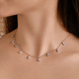 LEANA DROP NECKLACE - Fine Silver