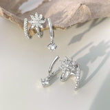 AMELIA 3-IN-1 EARRINGS - Fine Silver