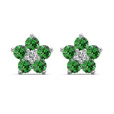 VERTE FLORA EARRINGS - Fine Silver