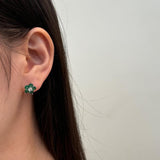 VERTE FLORA EARRINGS - Fine Silver