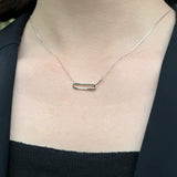 PIN NECKLACE - Fine Silver