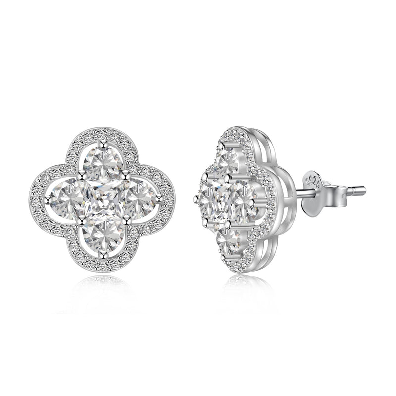 CLOVER EARRINGS - Fine Silver