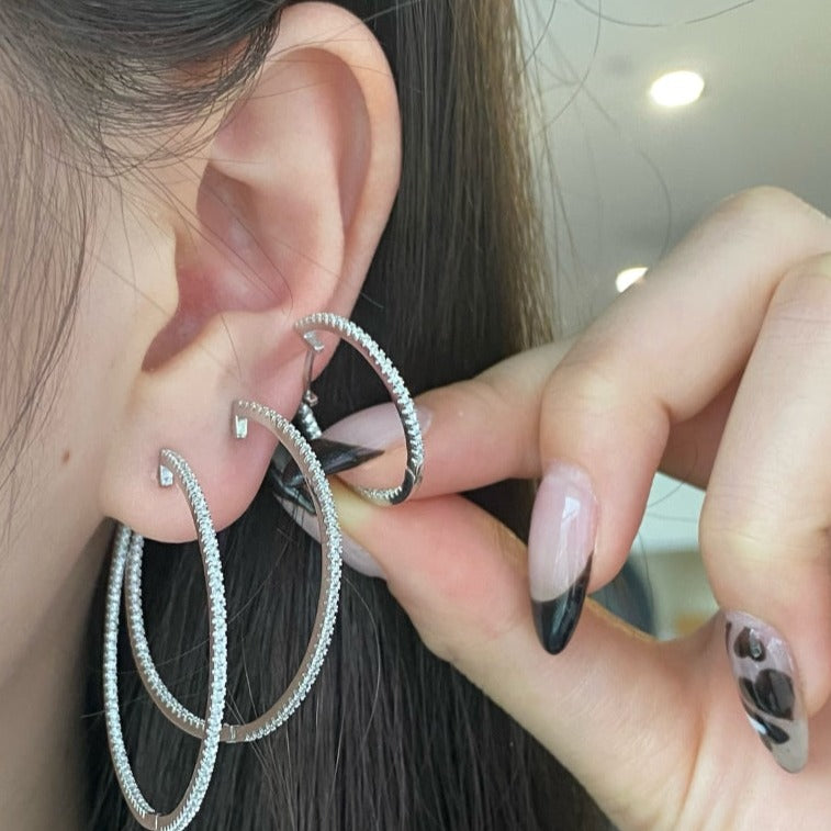 SWIFT HOOPS - Fine Silver