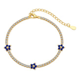 SAPPHIRE TENNIS BRACELET - Fine Silver