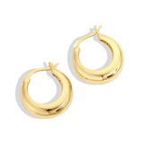 BAESIC HOOP EARRINGS - Fine Silver