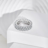 LAYERED HEARTY RING - Fine Silver