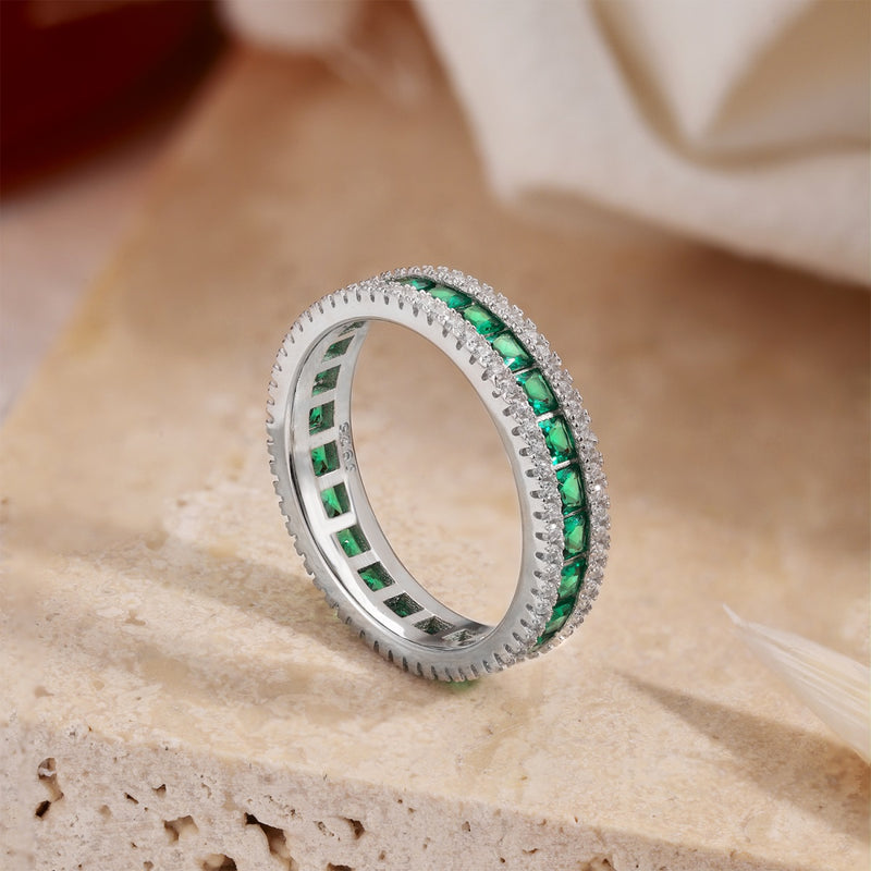 VERTE BAND  RING - Fine Silver