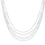 THIN TRIPLY NECKLACE - Fine Silver