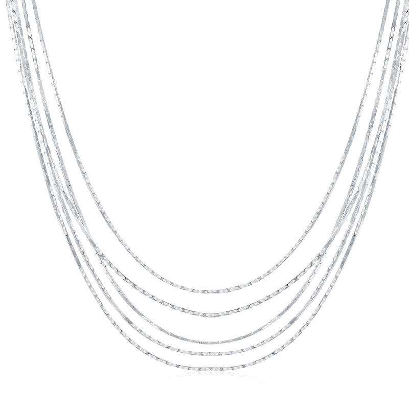 THIN TRIPLY NECKLACE - Fine Silver