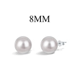 TINY PEARL EARRINGS - Fine Silver