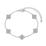 ALHAMBRAH CLOVER BRACELET - Fine Silver