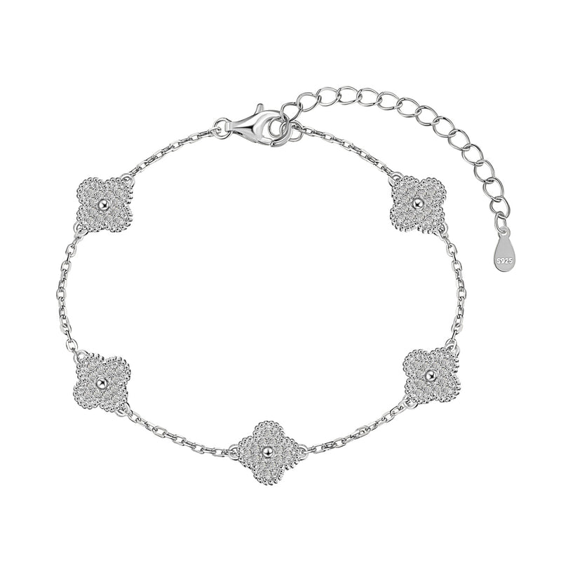 ALHAMBRAH CLOVER BRACELET - Fine Silver