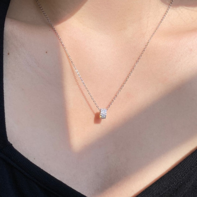 DAINTY ETERNITY NECKLACE - Fine Silver