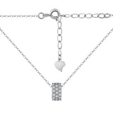 DAINTY ETERNITY NECKLACE - Fine Silver