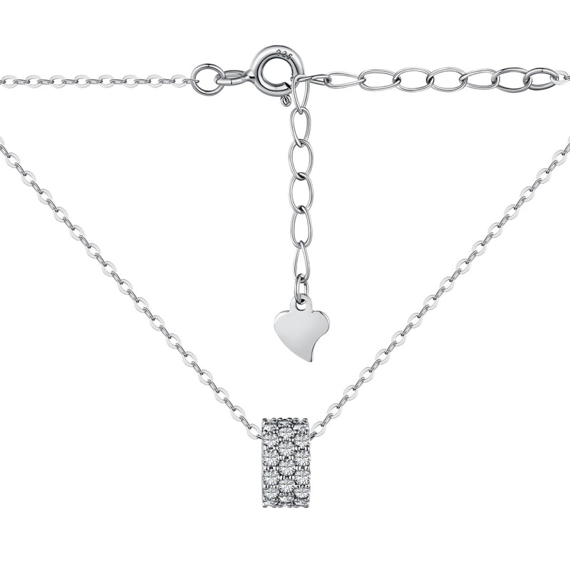 DAINTY ETERNITY NECKLACE - Fine Silver