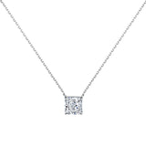 CRUSHED SQUARE NECKLACE - Fine Silver