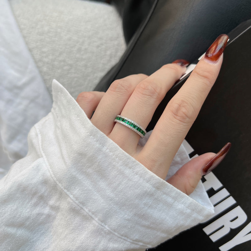 VERTE BAND  RING - Fine Silver