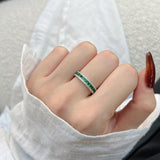 VERTE BAND  RING - Fine Silver