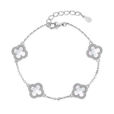 BLANCO CLOVER BRACELET - Fine Silver