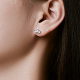 FEU STUDS - Fine Silver