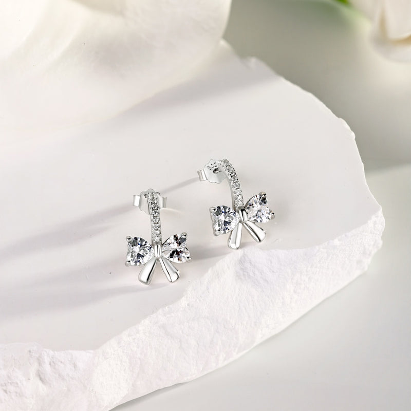 BOW-TIFUL EARRINGS - Fine Silver