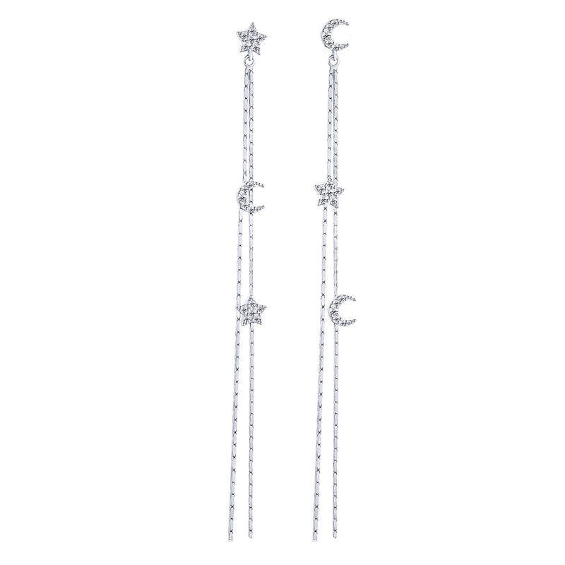 S&M LONG EARRINGS - Fine Silver