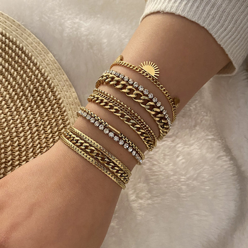 PERFECT BRACELET STACK - 18K GOLD-PLATED