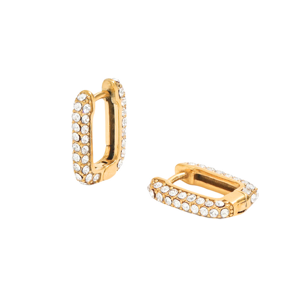 STUD AFFAIR EARRINGS - 18K GOLD-PLATED