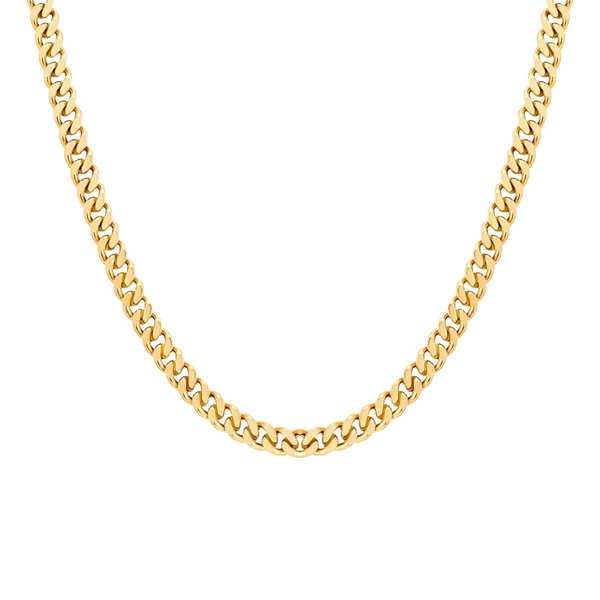 CUBAN CHAIN NECKLACE - 18K GOLD-PLATED