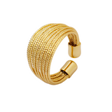 LAYERED CHUNKY RING - 18K GOLD PLATED