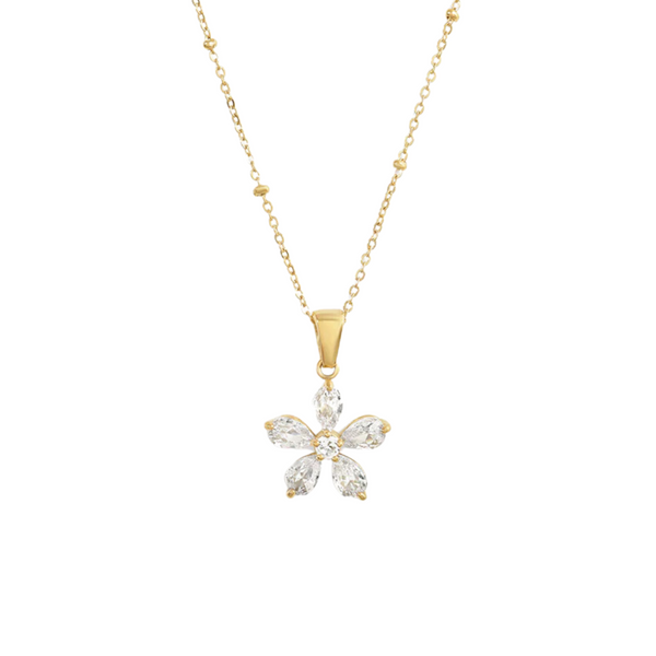 FLORA NECKLACE - 18K GOLD-PLATED