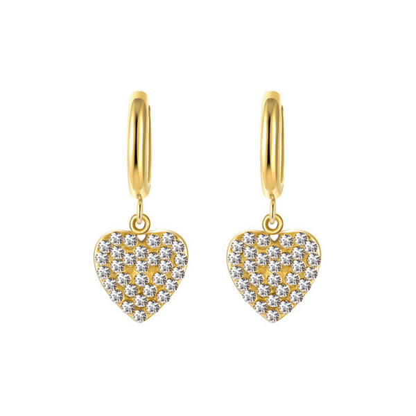 PARIS LOVE EARRINGS - 18K GOLD-PLATED