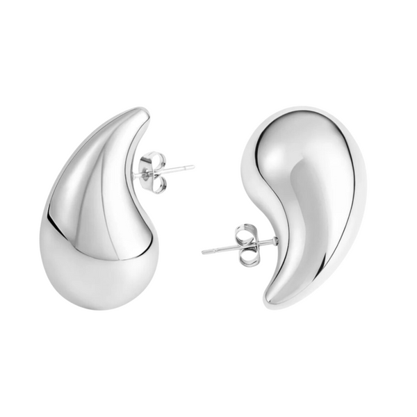 KYLIE WATERDROP EARRINGS - 18K WHITE/GOLD-PLATED