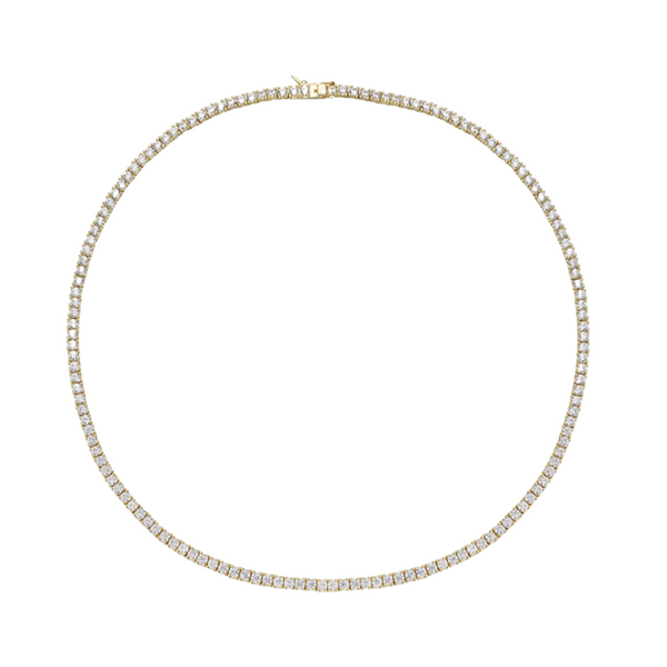 TENNIS NECKLACE - 18K GOLD-PLATED