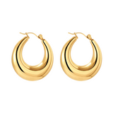 CELINE HOOPS - 18K GOLD PLATED