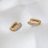 STUD AFFAIR EARRINGS - 18K GOLD-PLATED