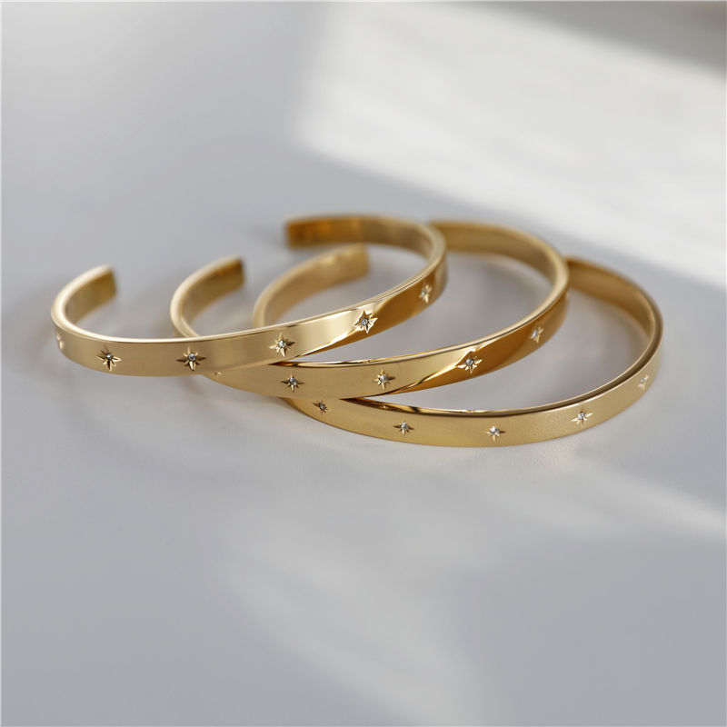 STACK IT UP BRACELET - 18K GOLD-PLATED