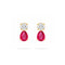 Ruby Teardrop Earrings