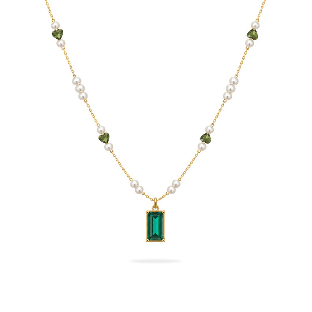 Emerald Pearl Necklace
