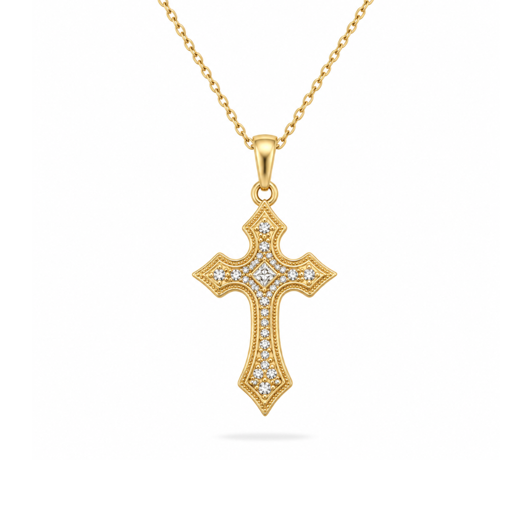 Vintage Cross Necklace