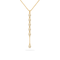 Oval Pave Lariat Necklace