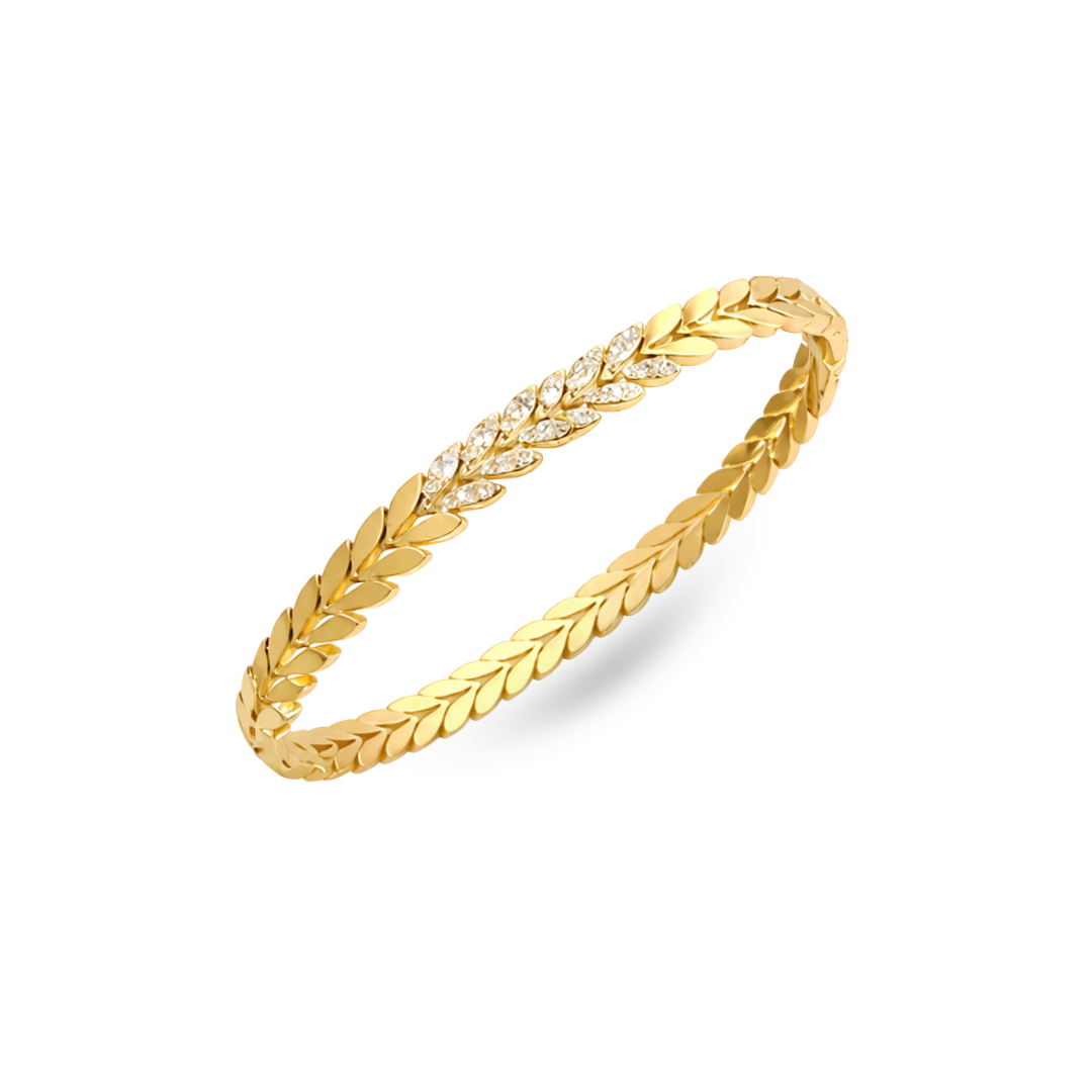 Studded Leaf Bracelet