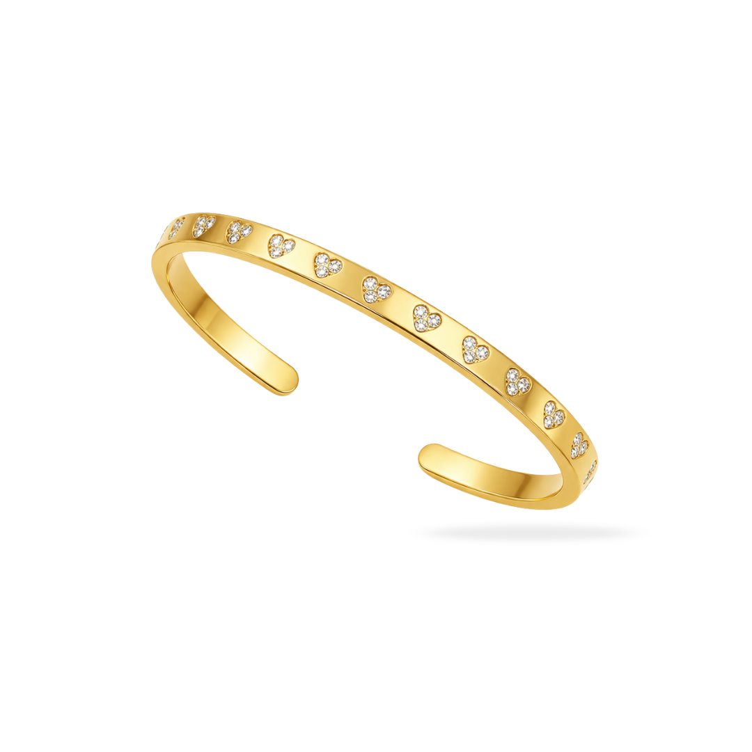 Studded Love Cuff Bracelet