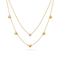 Solitaire Hearty Layered Necklace