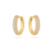 Pave Hoop Earrings