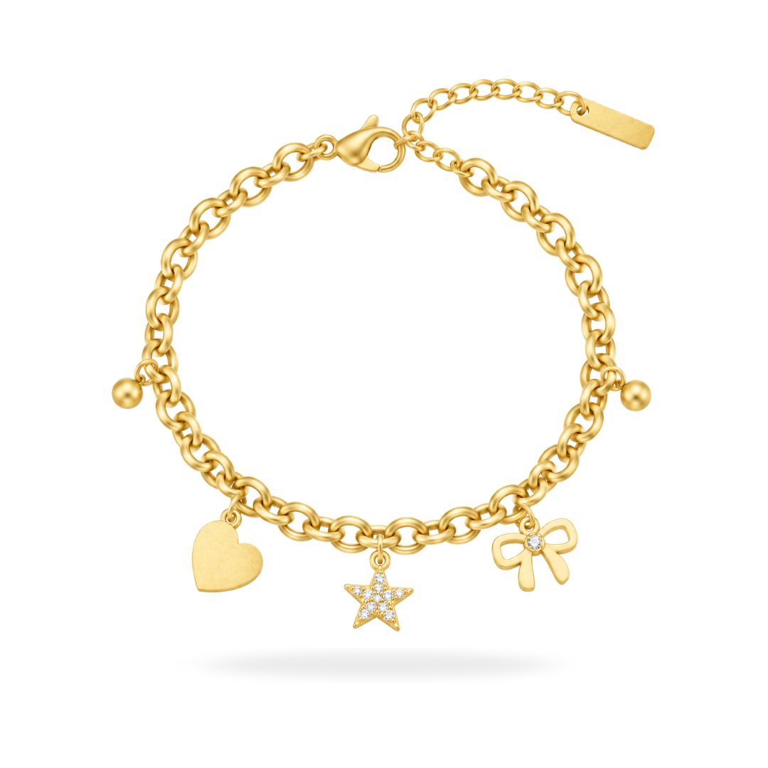 Bow & Charm Bracelet